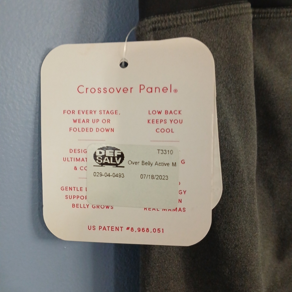 Women's Crossover Panel Active Maternity Leggings - Isabel Maternity - XS - Picture 5 of 6
